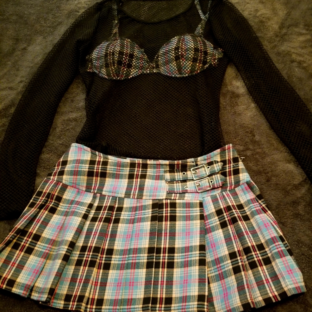 Bnwot Lip Service Skirt and Bra Set
